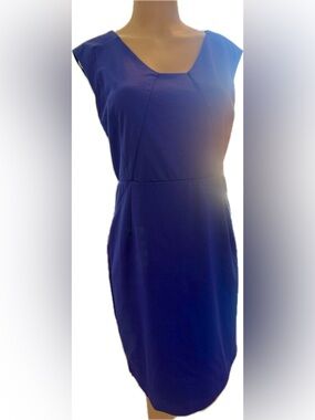 Ann Taylor Royal Blue Midi Sheath Dress